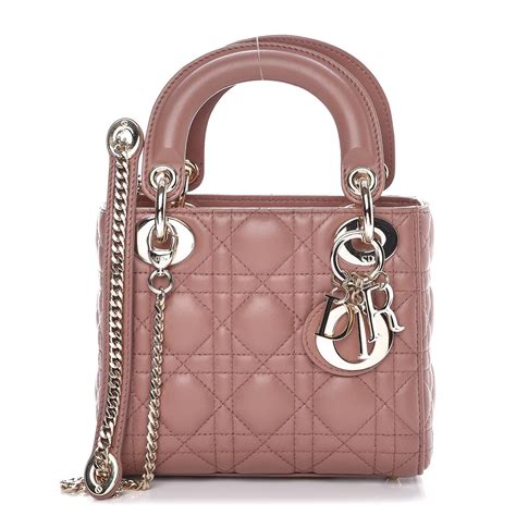 lady dior pearl pink|mini lady dior cannage.